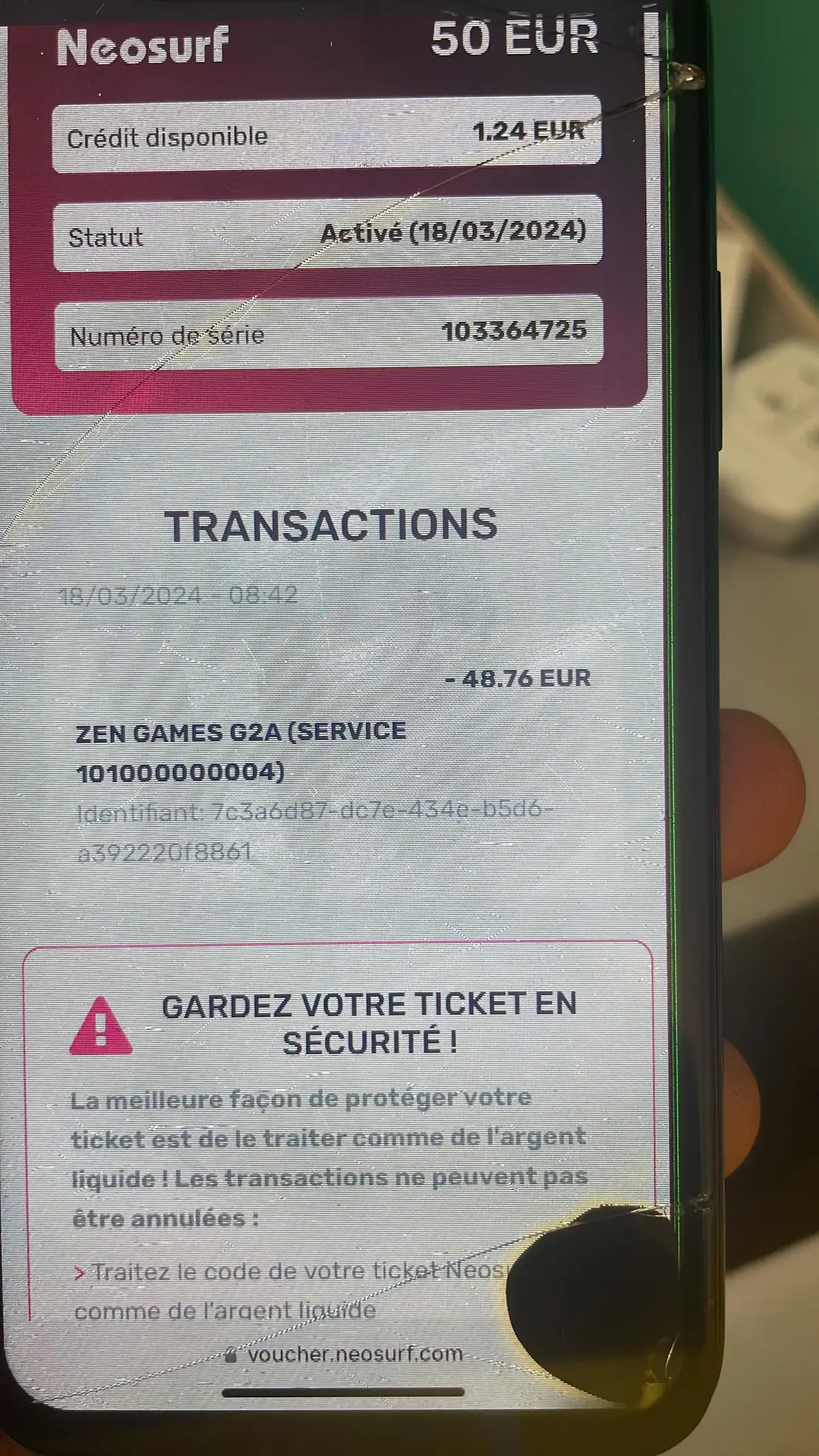 Neosurf Zrzut ekranu 3